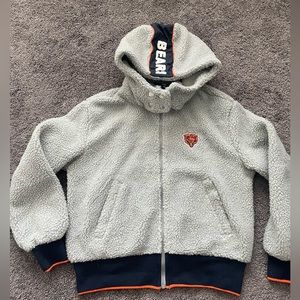 WEAR Erin Andrews Women size  Small Chicago Bears Full-Zip Hood Jacket Gray NEW